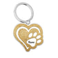 Personalized Paw And Heart Shape Acrylic Keychain