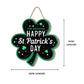 Happy St. Patrick's Day - Personalized Clover Shaped Door Sign