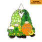 St. Patrick's Day - Personalized Funny Gnomes Door Sign