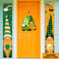 St. Patrick's Day - Personalized Funny Gnomes Door Sign