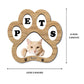 Personalized Pet Paw Shaped Wooden Photo Frame