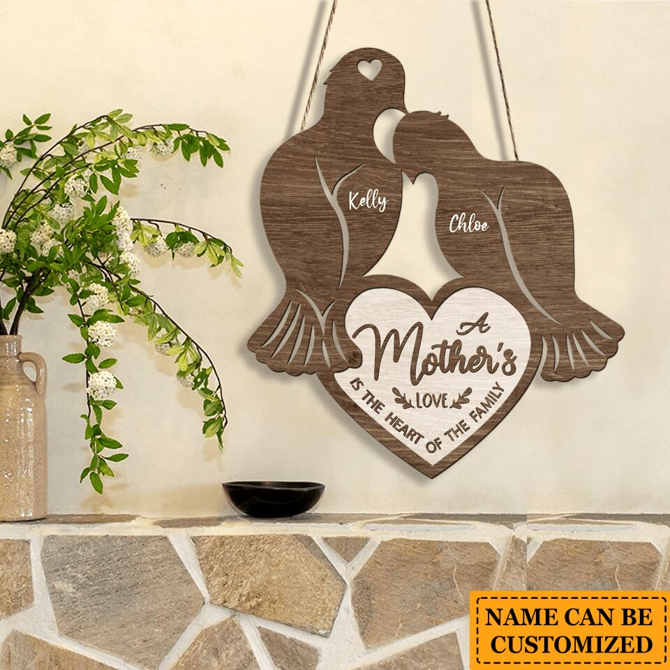 Personalized Mom Gift Custom Name Wooden Wall Sign