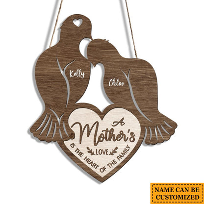 Personalized Mom Gift Custom Name Wooden Wall Sign