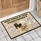 When Visiting Our House,Please Remember - Personalized Funny Dogs Decorative Door Mat