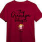 “ This Grandpa Belongs to ”- Personalized Shirt Custom Name&Kids Appearances