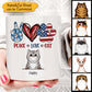 Peace Love Cats- Gift For 4th Of July, Personalized Mug