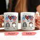 Peace Love Cats- Gift For 4th Of July, Personalized Mug