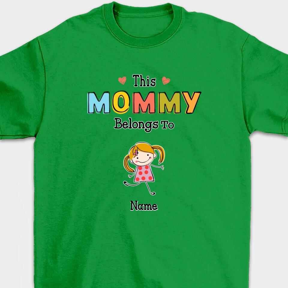 Personalized Grandma Drawing Custom Nickname&Kid Appearances Unisex T-Shirt