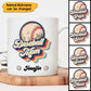 Personalized Gift Retro Baseball Mom Custom Name & Nickname For Baseball Lover Mug