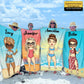 Summer Vacation - Personalized Beach Towel Gift For Woman