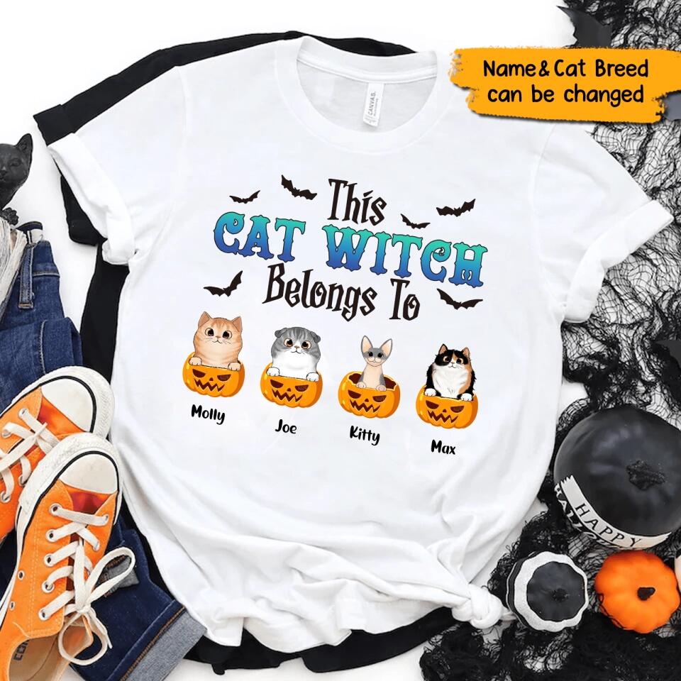 This Cat Witch Belongs To(Cat)-Personalized Halloween Shirt