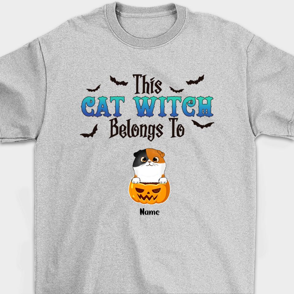 This Cat Witch Belongs To(Cat)-Personalized Halloween Shirt