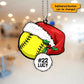 Personalized Ball Christmas Hat Acrylic Ornament