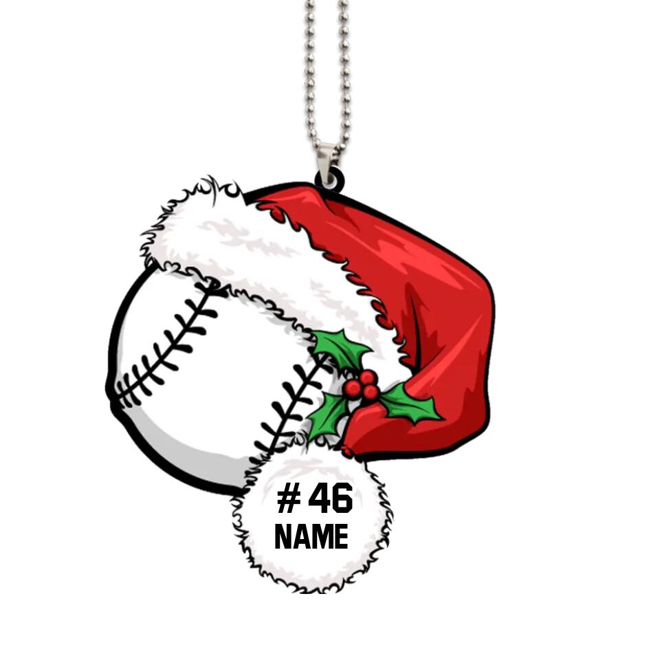Personalized Ball Christmas Hat Acrylic Ornament