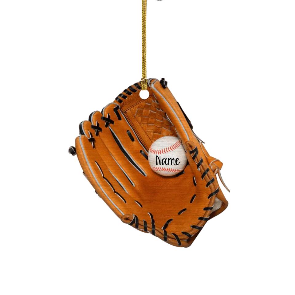 Personalized Baseball Glove Arcylic Ornament
