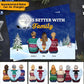 Life Is Better With Family - Personalize Christmas Postcard