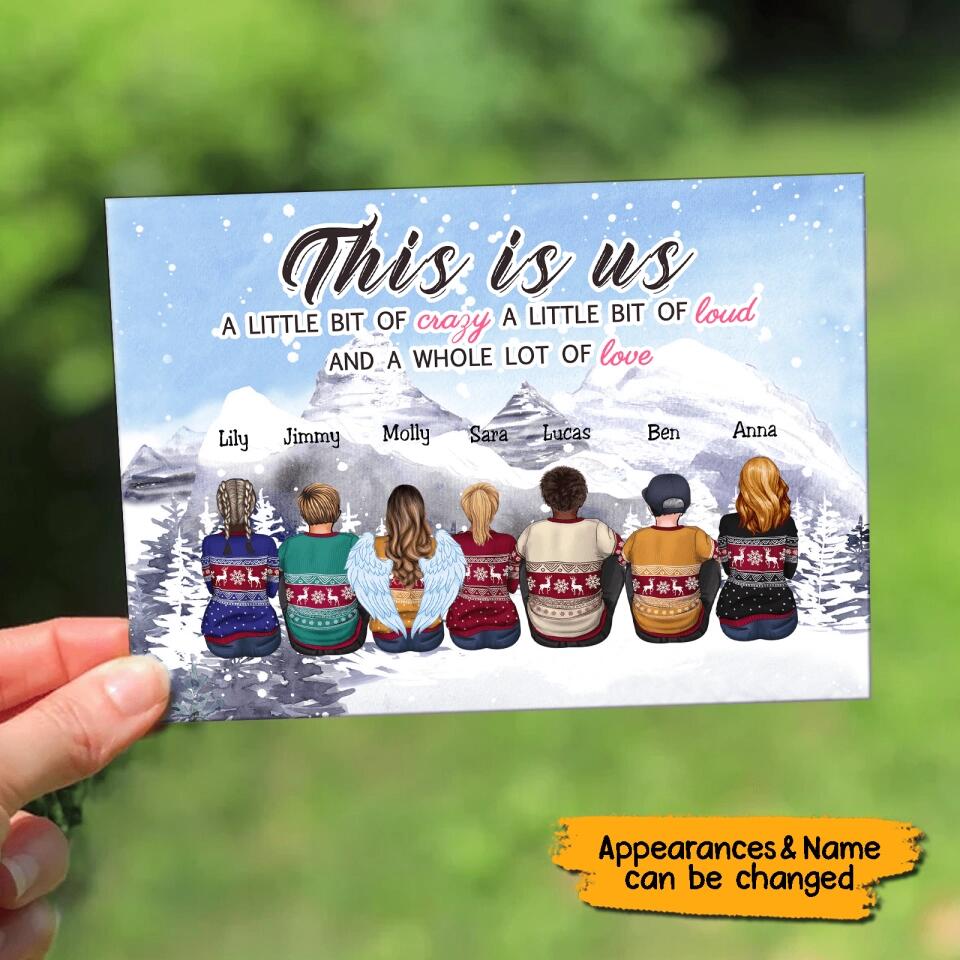 This Is Us- Personalized Family Christmas Postcard