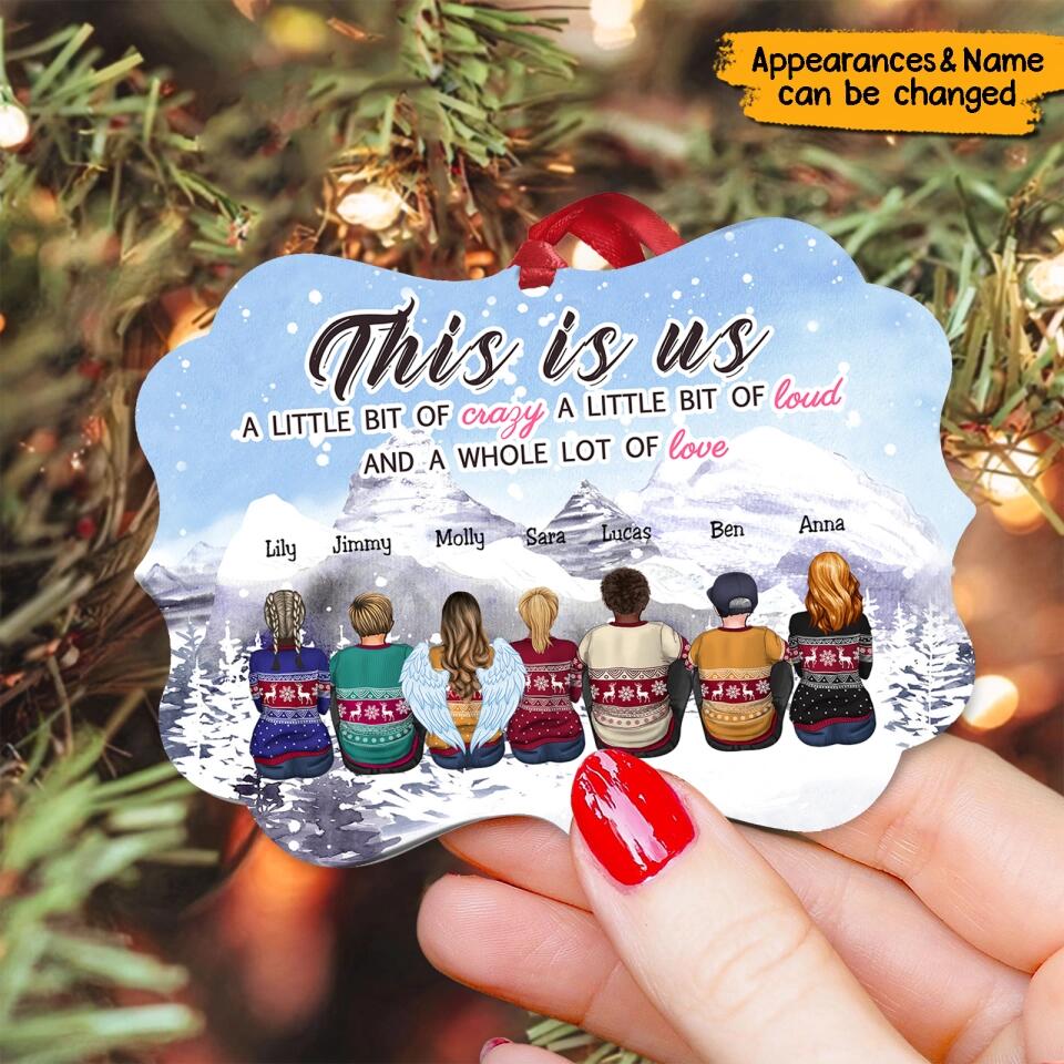 This Is Us - Personalized Christmas Family Wooden Ornament
