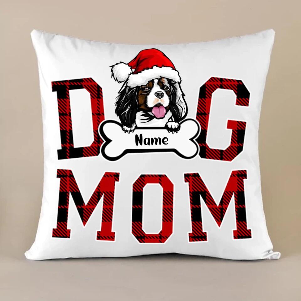 Personalized Dog Mom/Dad Christmas Gift Pillow