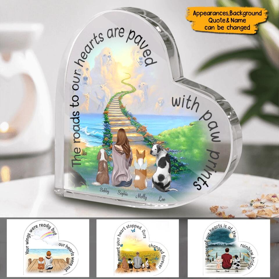 Personalized Memorial Up to 4 Pets - Memorial Gift For Dog/Cat Lover