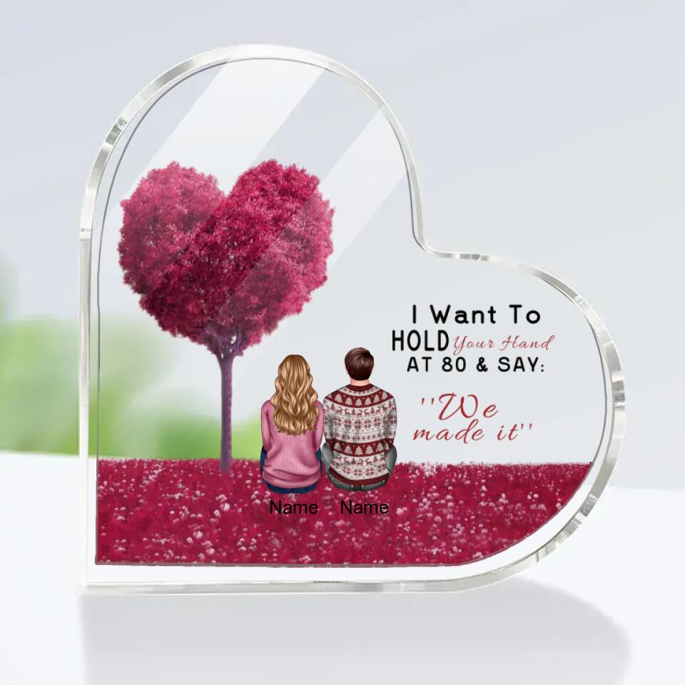 Personalized Couple Memorial Plaque - Anniversary,
Valentine's Day Gift For Lover