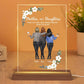 Mother & Daughters - Personalized Plaque LED Night Light