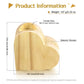 Your Wings were Ready But Our Hearts were Not - Personalized Memorial Candle Holder Heart-shaped Wooden