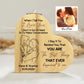 Custom Couple Portrait Illustration From Photo Candle Holder Heart-shaped Wooden