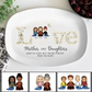 Mom Daughters - Mother's Day Gift - Family Personalized Custom Platter - Gift For Mom