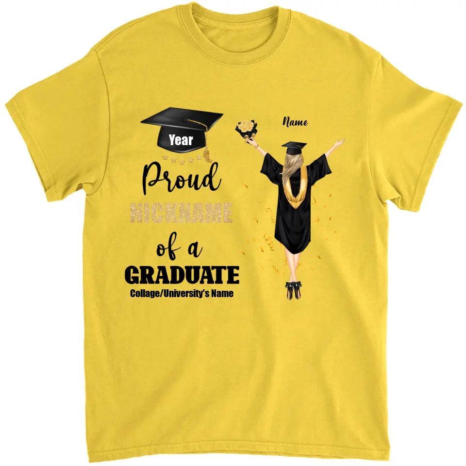 Proud Family Of A Graduate - Personalized Graduate T-Shirt Hoodie - Graduation Gift