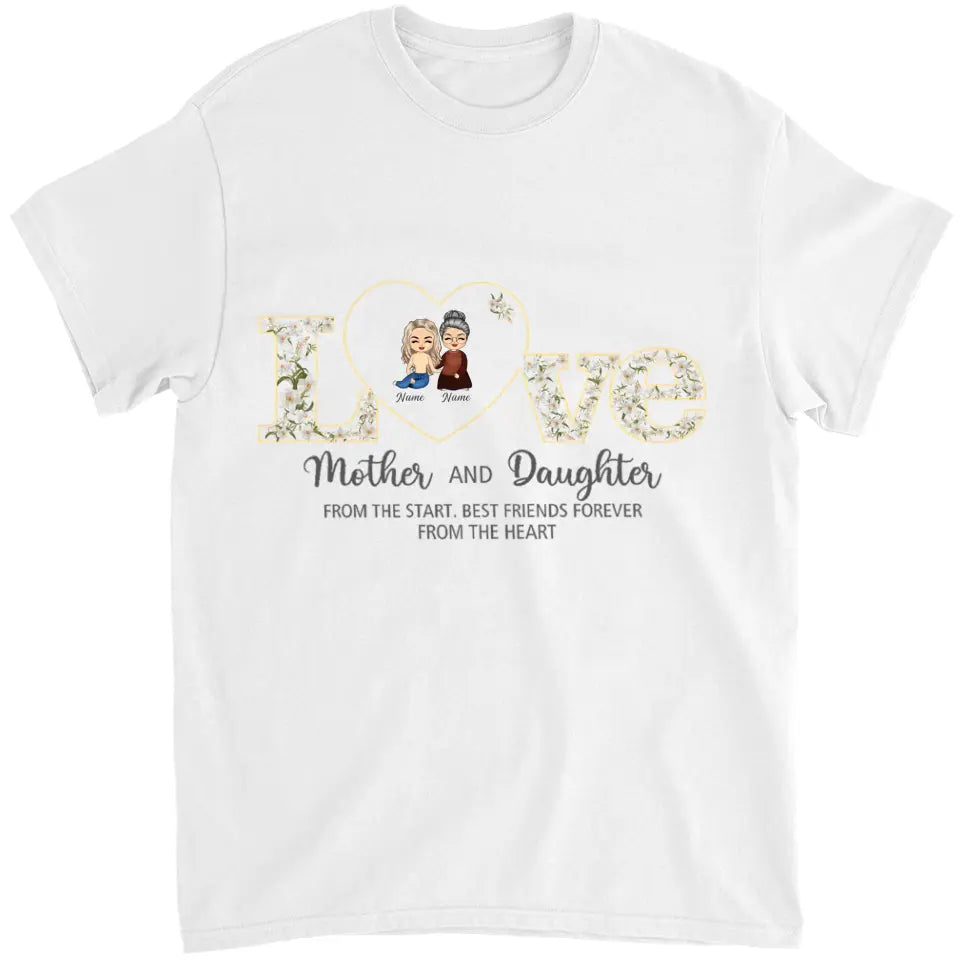 Mom And Daughter - Personalized Truckloads of Love Art T-Shirt, Hoodie - Best Gift for Mother's Day