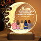 Every Time You Light This Up It Reminds You How Much We Love You - Personalized 3D LED Night Light Wooden Base