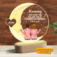 Every Time You Light This Up It Reminds You How Much We Love You - Personalized 3D LED Night Light Wooden Base