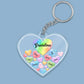 Grandma Mom Hearts In Heart Personalized Acrylic Keychain