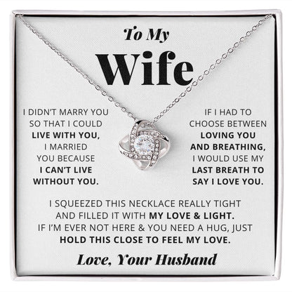 [Almost Sold Out] Wife - I Love You - Love Knot Necklace